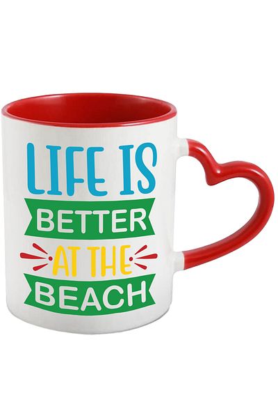StoryGift Romania Mug for those who believe that life is much better on the beach - have fun, With ,STG.