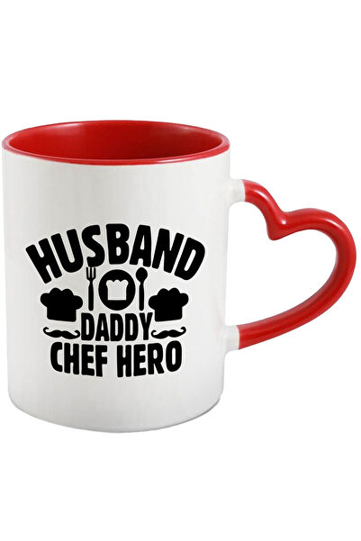 StoryGift Romania Cana cu textul in limba engleza "Husband, daddy, chef hero"...
