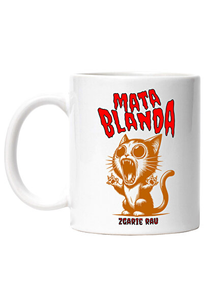 StoryGift Romania Cana Pisica Furioasa Text Haios Mata Blanda Zgarie Rau, 330...