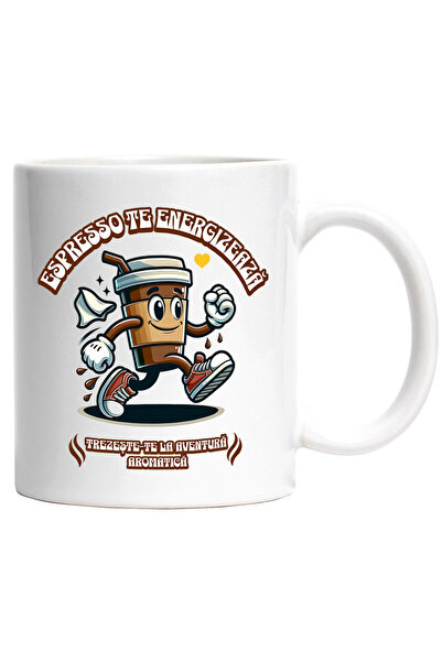 StoryGift Romania Cana pahar de cafea Espresso te energizeaza. Trezeste-te la...