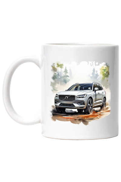 StoryGift Romania Cana Cu Masina, Volvo XC60, Padure, Brazi, Natura, Multicol...