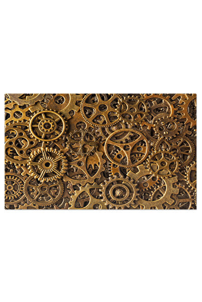 StoryGift Romania Tablou Canvas Fond De Cogwheeluri Din Bronz Imagini Steampunk Ce Ilustreaza Tehnologia Si Mecan