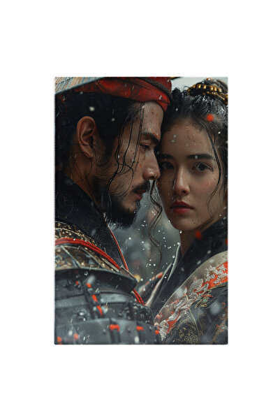 StoryGift Romania Tablou Canvas Cuplul De Japonezi Femeie Cu Buzele Mici Si P...