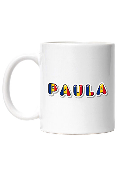 StoryGift Romania Cana Cu Numele Paula, Romania, Suporter, Steagul Romaniei, ...