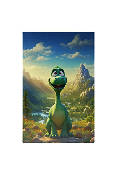 StoryGift Romania Tablou Canvas: Dinozaur Privește Natura- Personaj Pentru Co...