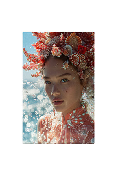 StoryGift Romania Tablou Canvas Prințesa Apelor Între Baloanele Cu Picături S...