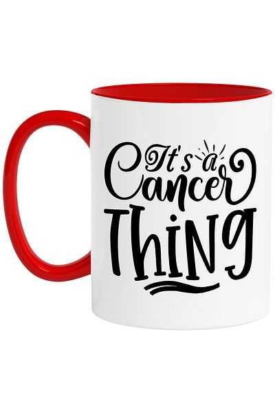 StoryGift Romania Cancer zodiac sign mug with the message "It's a Thing", illustration, zodiac sign, astrologers, With,STG