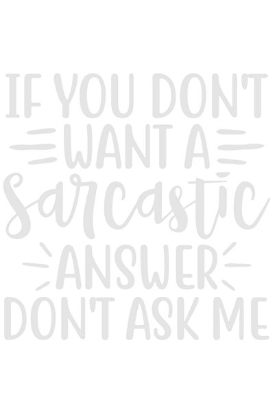 StoryGift Romania Sticker Eticheta 40CM Exterior pentru cei care dau doar raspunsuri sarcastice , Vinyl Alb, 40 cm