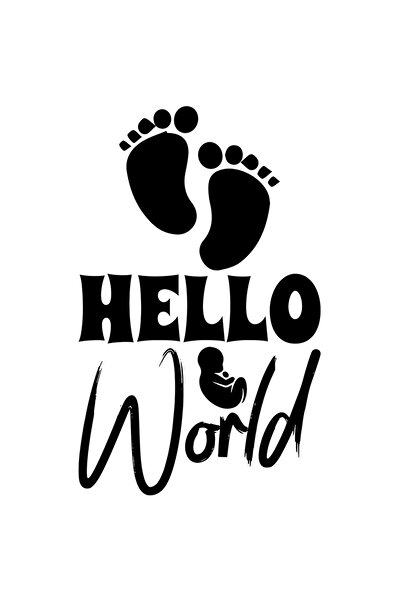 StoryGift Romania Sticker Autocolant 70CM Exterior cu un bebelus si textul "B...