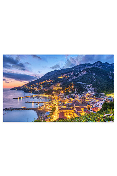 StoryGift Romania Tablou Canvas Frumosul Oras Amalfi, Peisaj Urban, Arhitectu...
