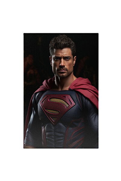 StoryGift Romania Tablou Canvas: Portret Barbat Brunet In Costum De Super Man...
