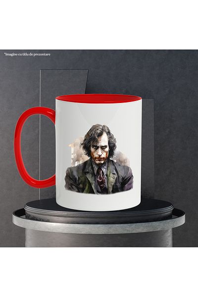 StoryGift Romania Cana Cu Joker, Personaj, Raufacator, Dc, Antagonist, Filme, Multicolor 330 Ml, C, Cu ,stg