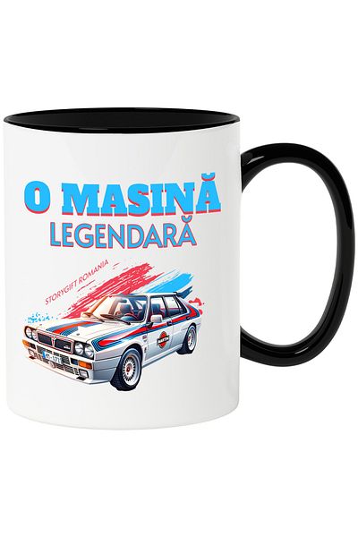 StoryGift Romania Mug a legendary car speed lovers adrenaline, 330ml, Ceramic with Handle, With,STG