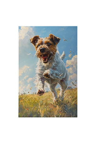 StoryGift Romania Tablou Canvas Un Caine Care Zburda Fericit Si Liber Prin Ca...