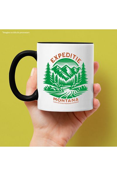 StoryGift Romania Mountain expedition mug life is more beautiful on trails, nature, camping, mountains, With, STG