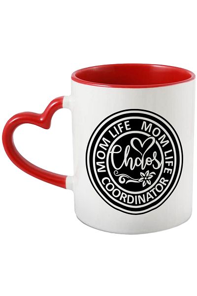StoryGift Romania Mug with the message in English "Mom life, chaos coordinator" - mom life, coordinator, With,STG.