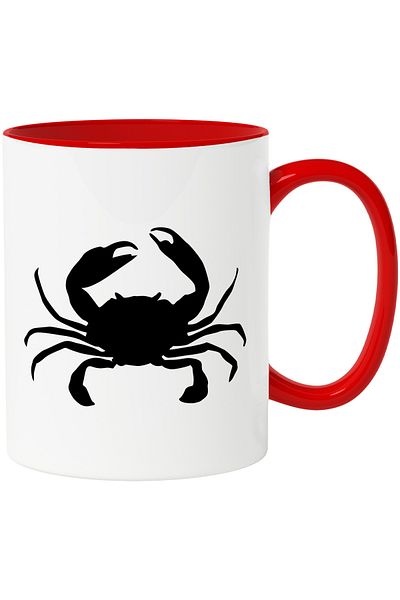 StoryGift Romania Mug with a raccoon - zodiac tongs with Red Handle, With Red Handle STG ,STG ,STG