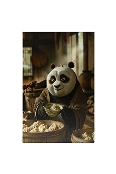 StoryGift Romania Tablou Canvas: Bucatarul Chinezesc Panda Care Pregateste Ba...