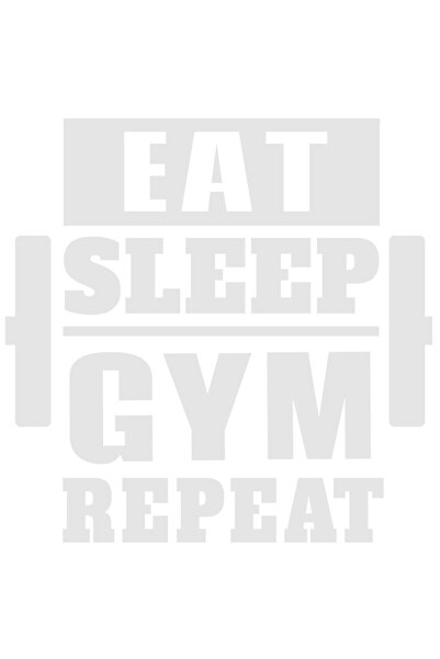 StoryGift Romania Sticker Eticheta 40CM Exterior cu haltera si textul "Eat, s...