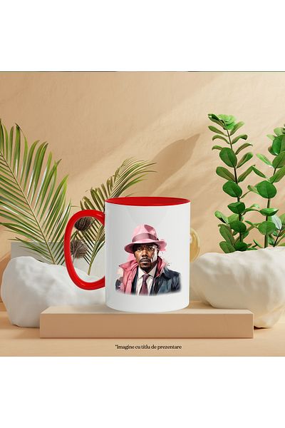 StoryGift Romania Mug With Anthony Mackie, Actor, Celebrity, Movies, Multicolor 330 ml, Ceramic c, With ,STG