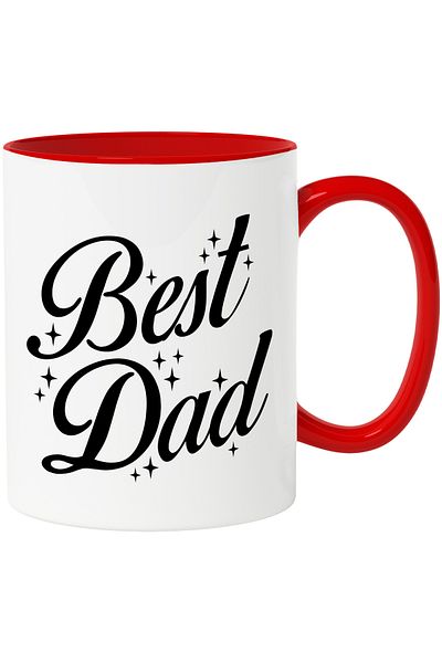 StoryGift Romania Mug with Text in English Best Dad, Best Dad, Luminite, Mug with Inscription, With, STG
