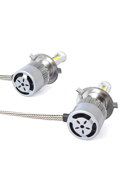MACVI Set of 2 LED Bulbs H7 Macvi®, 6000K, 36W, Aluminum with 2 Phases of Cool White Light