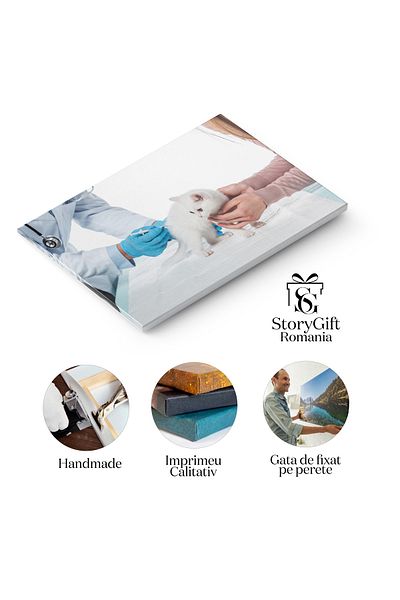 StoryGift Romania Tablou Canvas Femeie De Culoare In Lenjerie Tinand Un Zambet Afro-americana, Femeie, Menstruati