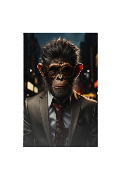 StoryGift Romania Tablou Canvas: Printre Luminile Difuze Ale Orașului Siluetă...