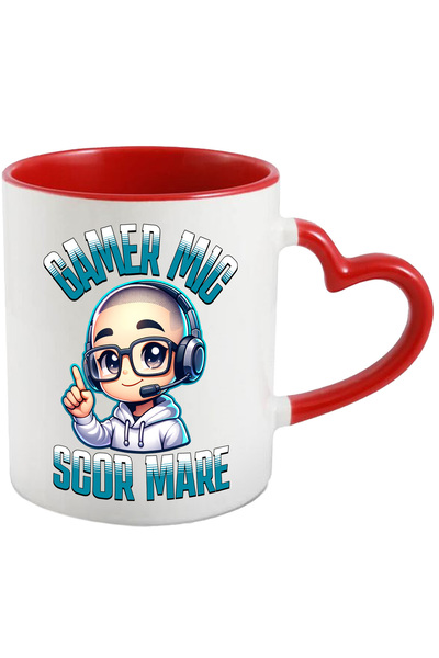 StoryGift Romania Cana baiat gamer iubitor de joc Gamer Mic, scor mare, 330ml, Ceramica cu Maner I, Cu ,STG