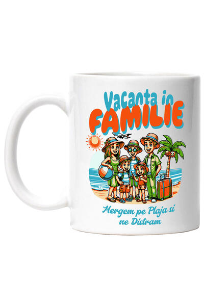 StoryGift Romania Cana cu Portret Familie In Vacanta Plaja Tropicala, Text Me...