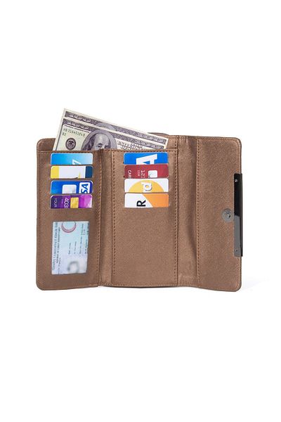 Newish Polo Women's Double Zipper Stripe Wallet