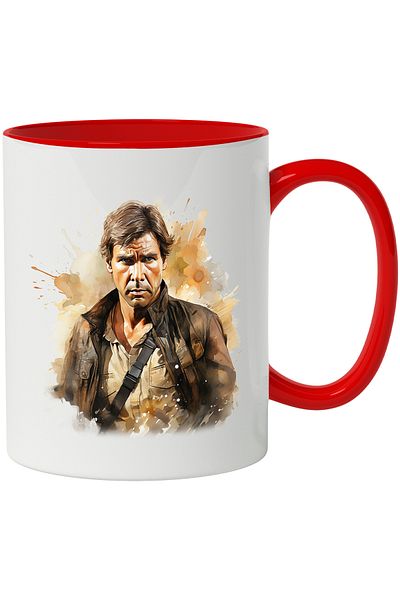 StoryGift Romania Han Solo, Harrison Ford, Star Wars Mug, Multicolor 330 ml, Ceramic, With, STG