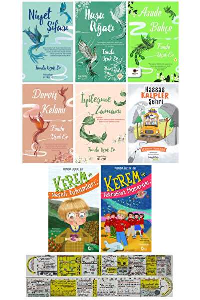 hayykitap Funda Uçuk Er Tüm Kitapları 8'li Set - Niyet Şifası - Derviş Kelamı...