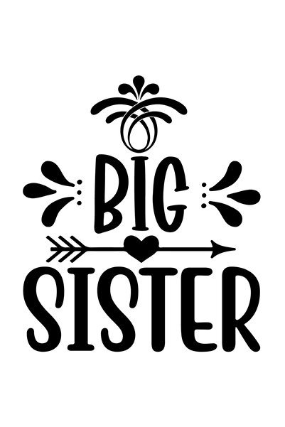 StoryGift Romania Sticker Exterior Cu Inimioara Pentru O Sora Mai Mare Iubita...