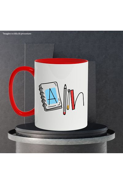 StoryGift Romania Mug With Name Alin, and Funny Message, Curious, Sociable, Galagio, 330ml, Ceramic, With,STG.