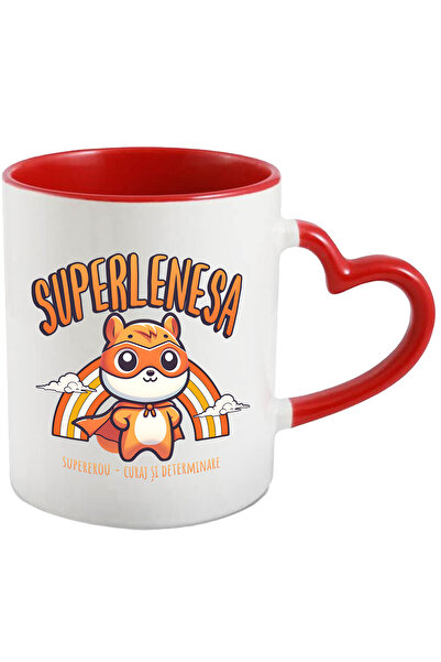StoryGift Romania Cana Super Lenesa SuperErou, Curaj si Determinare, 330ml, C...