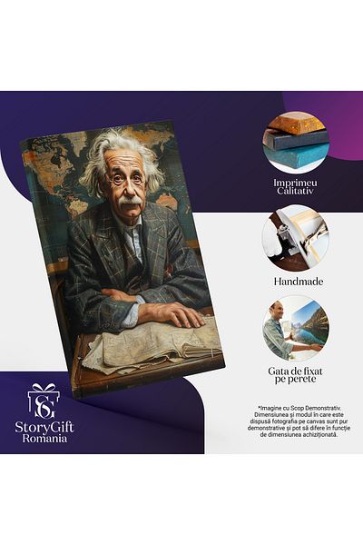 StoryGift Romania Tablou Canvas Ecoul Trecutului Amintiri Din Epoca De Aur Einstein Și Splendoarea Vremurilor De