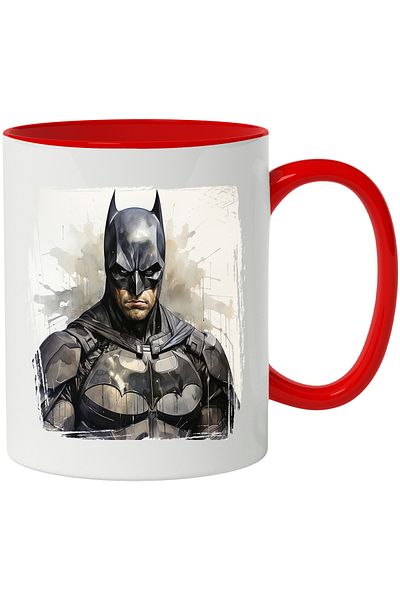 StoryGift Romania Batman Mug, Square, Portrait, Costume, DC, Superhero, Multicolor 330 ml, C, With, STG