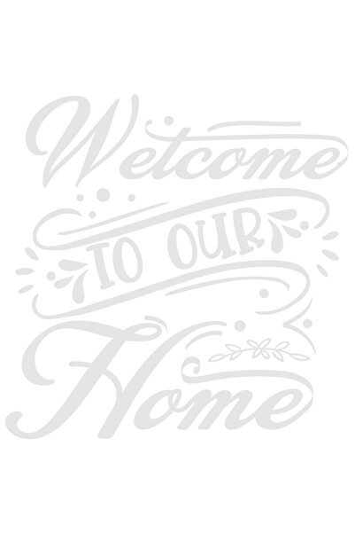 StoryGift Romania Sticker Exterior Cu Mesaj De Intampinare Cu Textul "welcome To Our Home" - Bun-venit , Vin