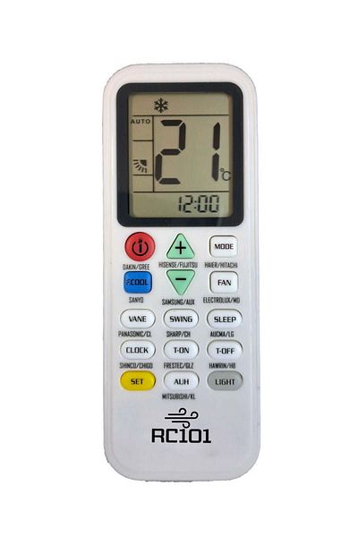 OEM Remote control for Tel Air Conditioner RC101 - allows minimum temperature adjustment