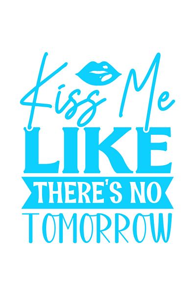 StoryGift Romania Sticker Label 50CM Exterior for a beloved girlfriend with the message "Kiss me like there's no t