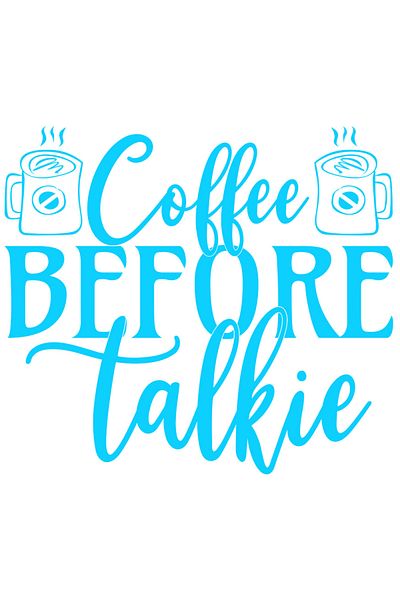 StoryGift Romania Sticker Eticheta 40CM Exterior pentru iubitorii de cafea cu textul in engleza "Coffee before t