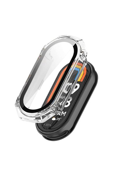 SKYDDAR INNOVATION 360° Ultra-Thin Anti-Shock Protective Case for Xiaomi Mi Band 9 / 9 NFC, Full Screen - Transparent
