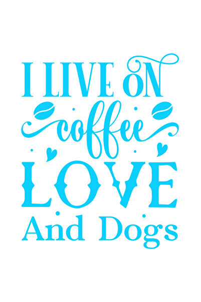 StoryGift Romania Sticker Autocolant 70CM Exterior cu mesajul "I live on coff...