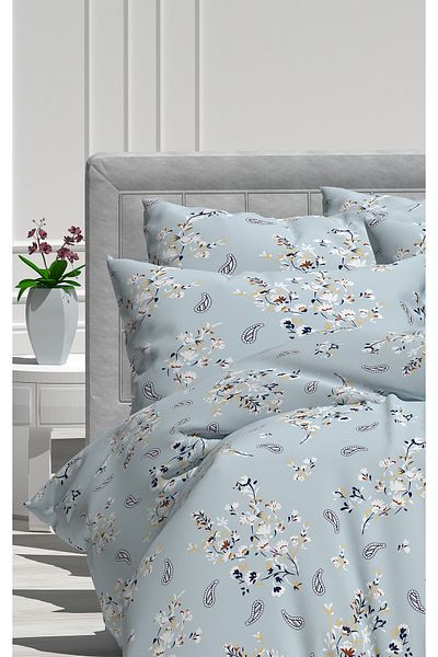 KAAN PREMIUM Set husă de pilota cu carouri pentru o singură persoană, husă de pilota din bumbac colorată personalizată 155x215
