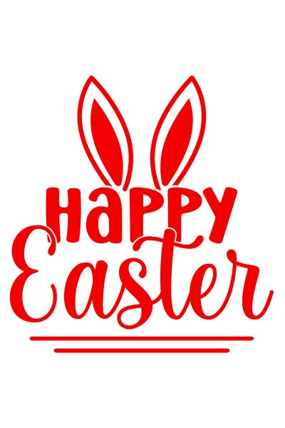 StoryGift Romania 90CM Exterior Adhesive Sticker with rabbit ears and the wish "Happy Easter" - Easter