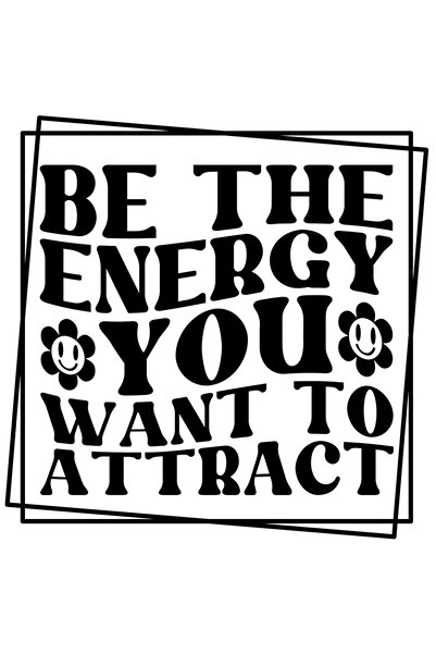 StoryGift Romania Sticker Autocolant 70CM Exterior cu mesajul "Be the energy ...