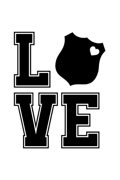 StoryGift Romania Sticker Autocolant 70CM Exterior pentru politia care isi fa...