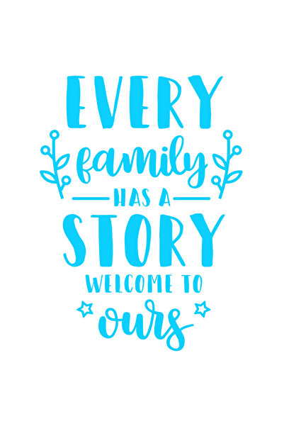 StoryGift Romania Sticker Exterior cu mesaj din care reiese ca orice familie ...