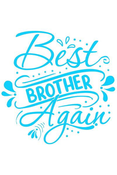 StoryGift Romania Sticker Autocolant 70CM Exterior cu textul in limba engleza "Best brother again" - cel mai bun